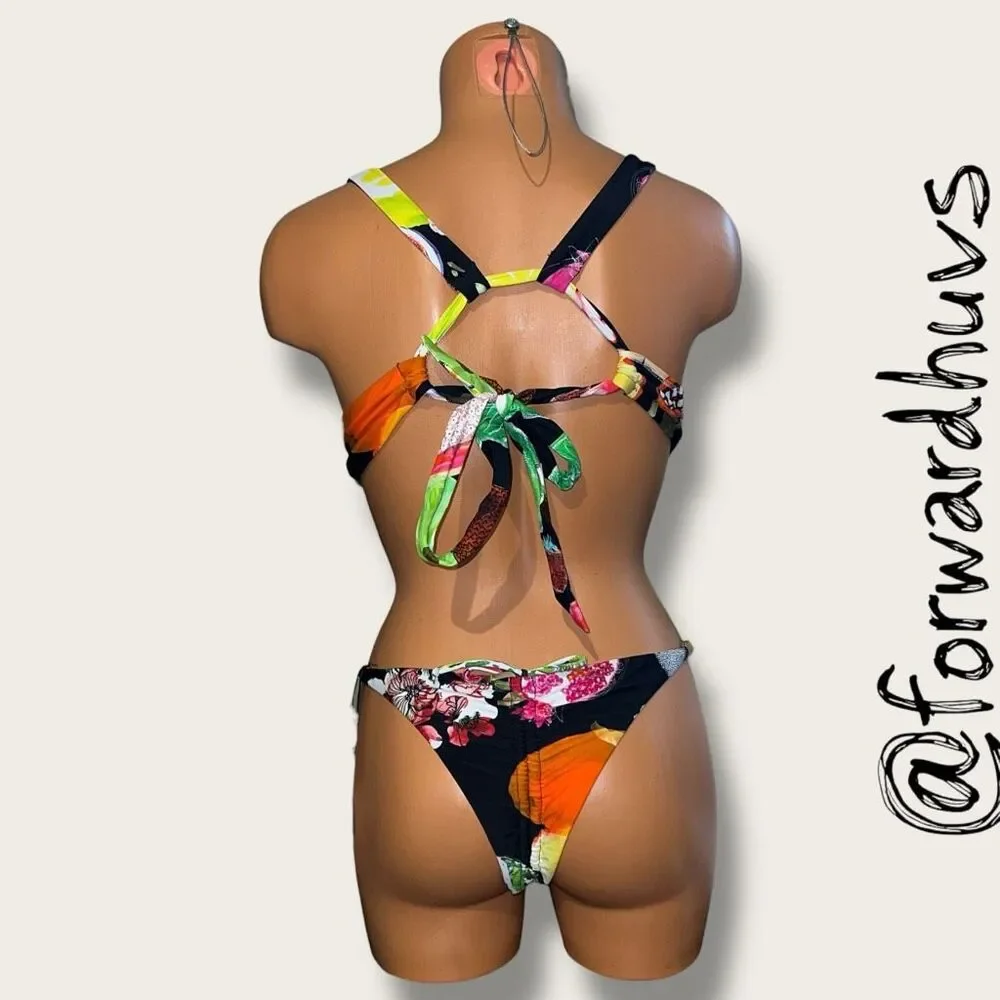 Swiminista x Christian Lacroix Manaos Black Cheer Top Fearless Bottom S